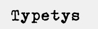 Typetys英文打字机字体