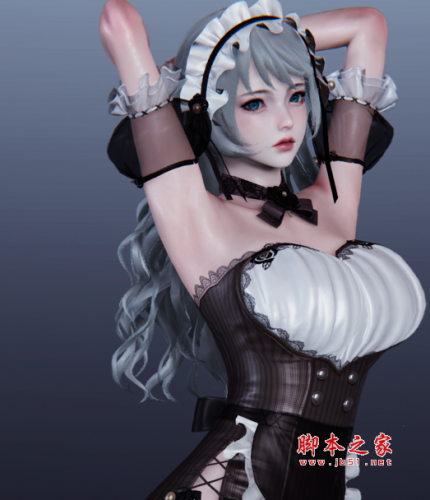 AI少女性感灰发女仆MOD(外表精致) 免费版