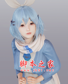 AI少女可爱蓝发小兔子MOD(淘气迷人) 免费版