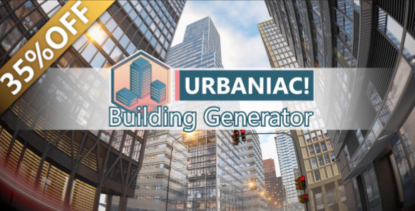 Blender一键建筑生成插件 Urbaniac Building Generator V0.2 免费版+预设包