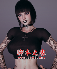 AI少女狂野短发纹身御姐MOD(身材性感) 免费版