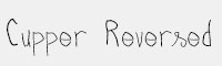 Cupper Reversed英文手写字体