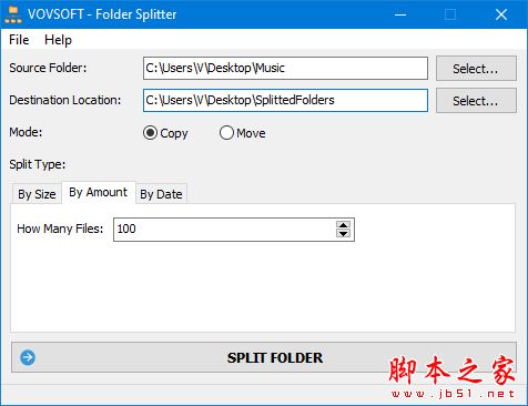 vovsoft Folder Splitter文件夹分割 V1.0.0 官方安装版
