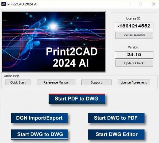 PDF/JPG转DWG/DXF转换器Print2CAD 2024 AI v24.10 x64 Portable 免费绿色版