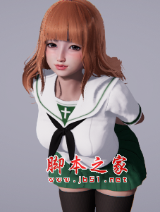 AI少女橙发可爱美少女MOD(充满美感) 免费版