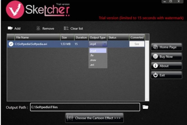 视频转卡通和素描风格 VSketcher v1.0.8 官方安装版