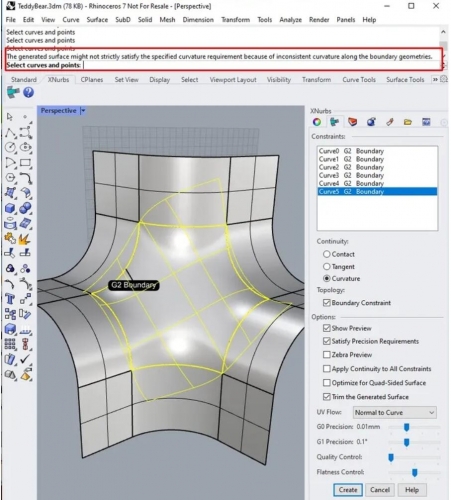 xnurbs for rhino7插件(补面工具) v1.1.4.0 安装免费版