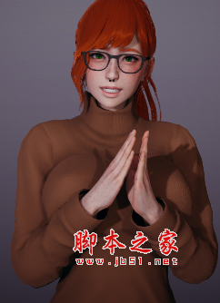 AI少女欧美风红发黑框眼镜娘MOD(少女感十足) 免费版