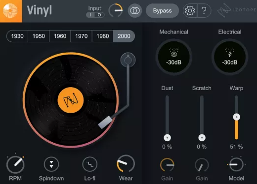 iZotope Vinyl黑胶唱片模拟插件 v1.12.1 VST/VST3/AAX 安装免费版 64位