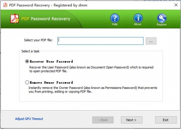Top Password PDF Password Recovery(PDF文档密码删除解锁工具) v2.50 免费版