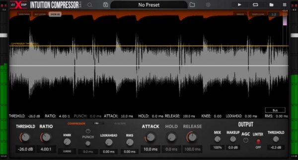 aiXdsp Intuition Compressor(音频压缩器) v3.0.3 免费安装版 附图文教程