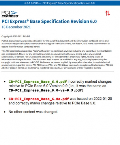 PCIE规范合集(PCI_Express_Base 1.0/2.1/3.0/4.0/5.0/6.0) PDF完