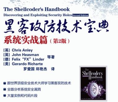 黑客攻防技术宝典第2版系统实战篇 ((英) Chris Anley) pdf扫描版