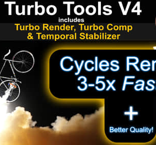 提升渲染速度的时间稳定合成器Blender插件 Turbo Render Turbo Tools v4.1.2 中文版
