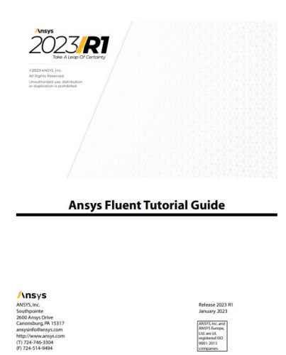 Fluent 2023官方帮助文档 + Fluent中文手册 中文完整pdf版