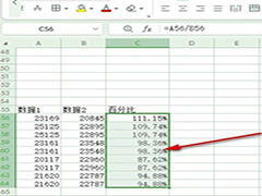 WPS如何将表格的数值转换成百分比 WPS将表格中的数值转换成百分