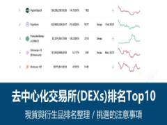 去中心化交易所有哪些?去中心化交易所排名Top10推荐