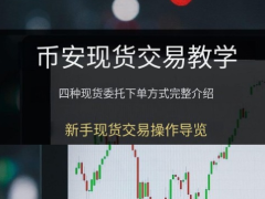 币安新手教学:币安现货交易怎么操作?四种下单方式+止损设定图解
