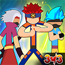 火柴人忍者3v3官方版(动作格斗手游) Stickman Ninja 3v3 v7.2安