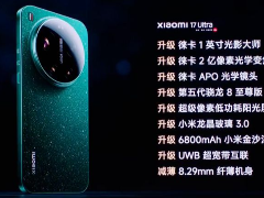 开启移动影像光学变焦时代! 小米 17 Ultra 手机正式发布:6999起