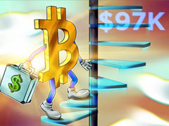 比特币（BTC）价格触及9.7万美元，无视生产者价格高通胀及美国关税裁决缺席