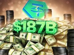 尽管加密市场低迷，泰达币（Tether）USDt第四季度市值创纪录，达到1870