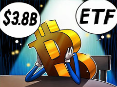 现货比特币（BTC）ETF连续五周出现净赎回，总额达38亿美元