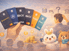 币圈U卡怎么选？六种加密签帐卡对比：消费、回馈、限制及使用心得