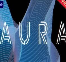 三维几何图形波浪线条生成动画AE插件Rowbyte Aura v1.2.7 免费中文版+视频教程