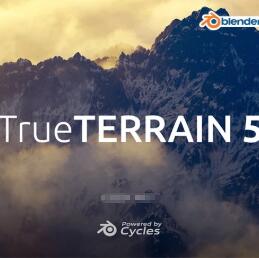Blender三维地形自然景观插件Blender Plugin True-Terrain v5.14 最新免费版