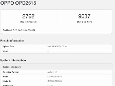 高通第五代骁龙8芯片+12GB内存! OPPO Pad Mini 平板跑分曝光