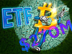贝莱德比特币（BTC）ETF单日资金流入达5.267亿美元，创三月以来新高