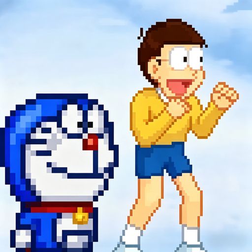 Mugen动漫大乱斗哆啦A梦版手游(动作格斗游戏) Anime Stars Fight