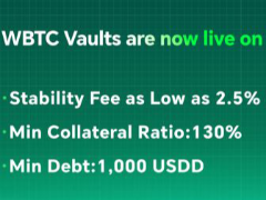 突破波场生态边界：USDD 推出 WBTC Vault，开启低成本比特币流动性与生息新通道