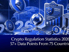 2026 年加密货币监管统计数据：来自 75 个国家的 57 个以上数据点