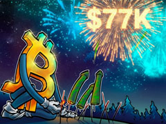 加密货币情绪指数飙至3个月高点，比特币（BTC）价格坚守7.7万美元