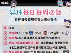 异环什么任务值得做 每日与每周必做任务说明