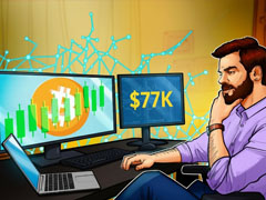 比特币（BTC）飙至7.7万美元：空头压力剧增，现货及多头杠杆不足掣肘涨势