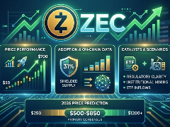 ZEC币价格展望2026年：上涨背后的机构和链上支撑因素