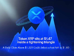 XRP币: 1.47 美元陷入三角整理，突破 1.529 美元或冲刺 1.80 美元
