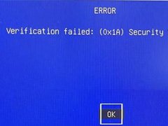 ventoy 启动盘报错 Verification failed:(0x1A)Security violation的解决方法