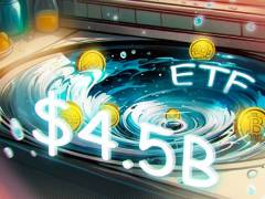比特币（BTC）ETF在六月亏损创纪录的45亿美元，超过了Strategy的12.5亿