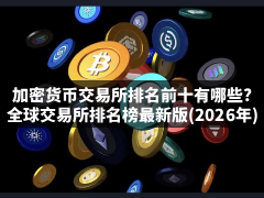 加密货币交易所排名前十有哪些?全球交易所排名榜最新版(2026年)