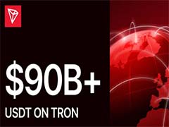 波场TRON链上USDT流通量突破900亿美元，年内转账量达4.2万亿