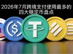稳定币是什么? 2026年7月跨境支付使用最多的四大稳定币盘点