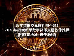 数字货币交易软件哪个好?2026年四大新手数字货币交易软件推荐(附官网地址+新手教程)
