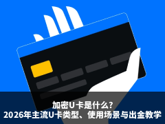 加密U卡是什么?2026年主流U卡类型,使用场景与出金完整教学