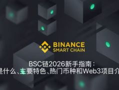 BSC链2026新手指南:是什么、主要特色、热门币种和Web3项目介绍