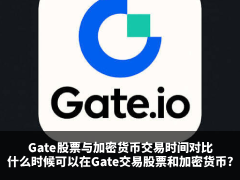 Gate股票与加密货币交易时间对比:什么时候可以在Gate交易股票和加密货币?