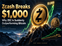 Zcash(ZEC)币突破1000美元：ZEC近期表现为何超越比特币？